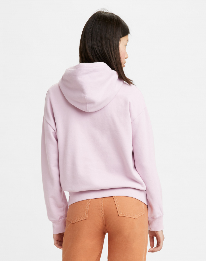 Sudadera de mujer Levi's con capucha, modelo 24693-0020, rosa - 2 - La Casa Dels Pantalons
