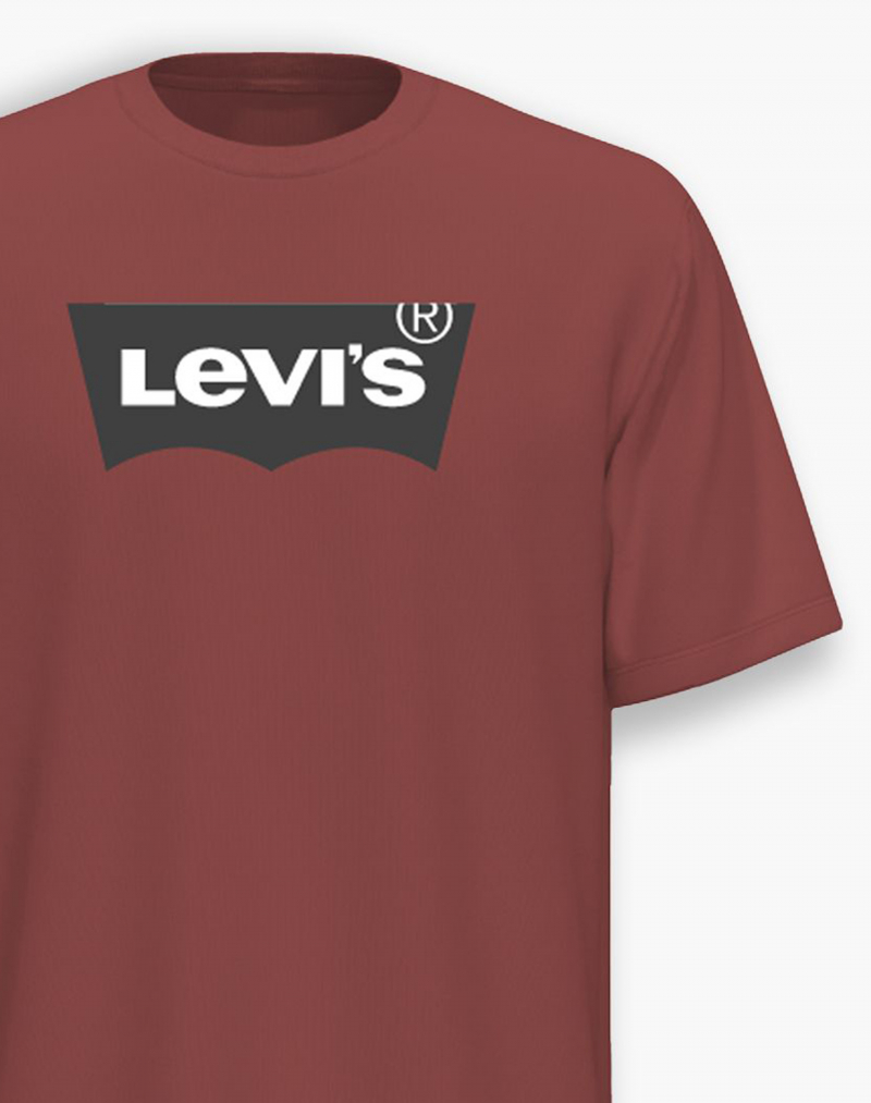 Camiseta de hombre de manga corta Levi's, modelo 22489-0439, marsala - 2 - La Casa Dels Pantalons
