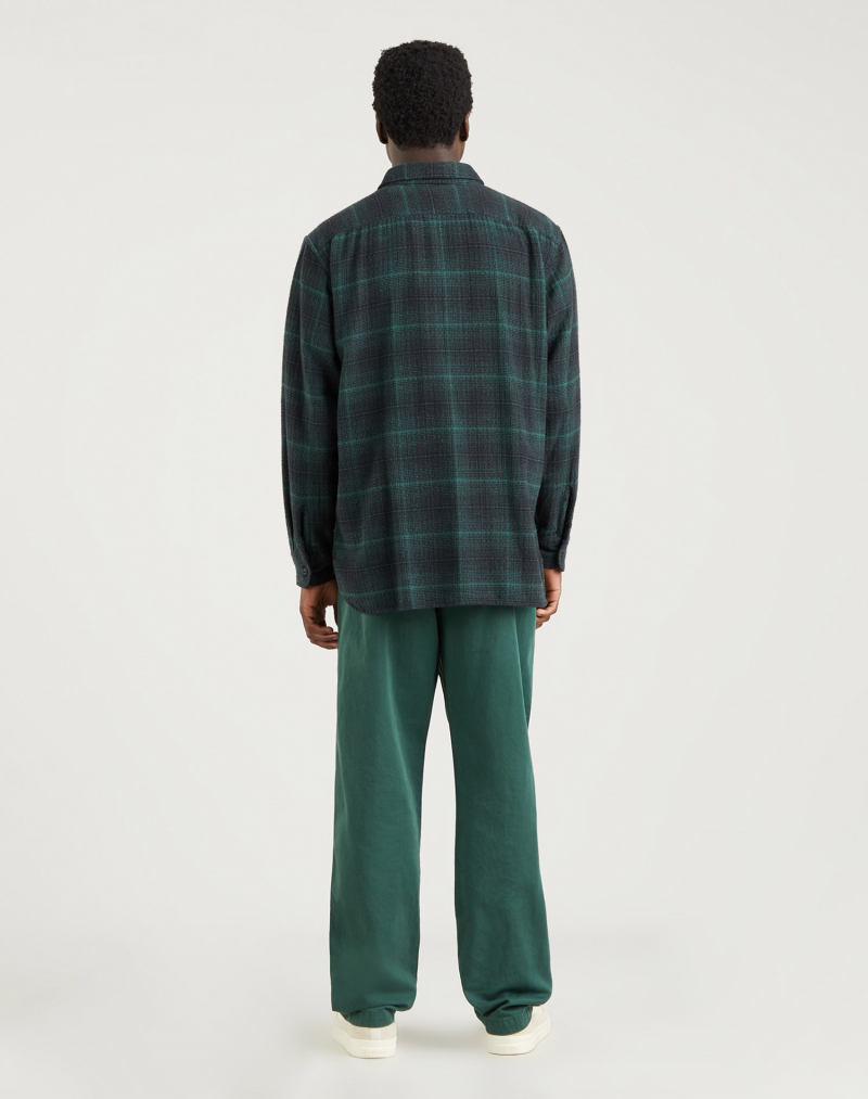 Sobrecamisa de hombre de manga larga Levi's, modelo 19587-0165, de cuadros verdes - 2 - La Casa Dels Pantalons