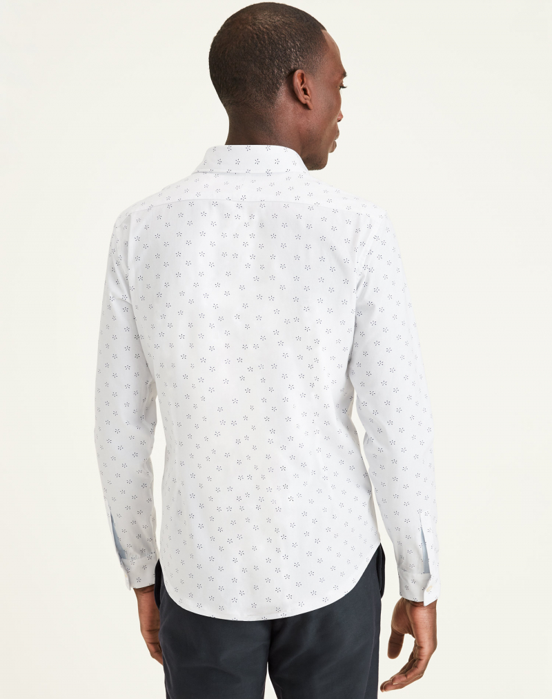 Camisa d'home de màniga llarga Dockers, model 37379-0038, blanca - 3 - La Casa Dels Pantalons