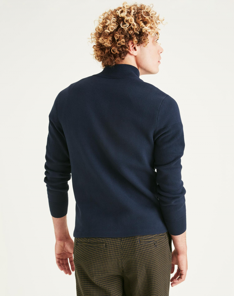 Jersei d'home de coll cremallera Dockers, model A1106-0000, blau marí - 2 - La Casa Dels Pantalons