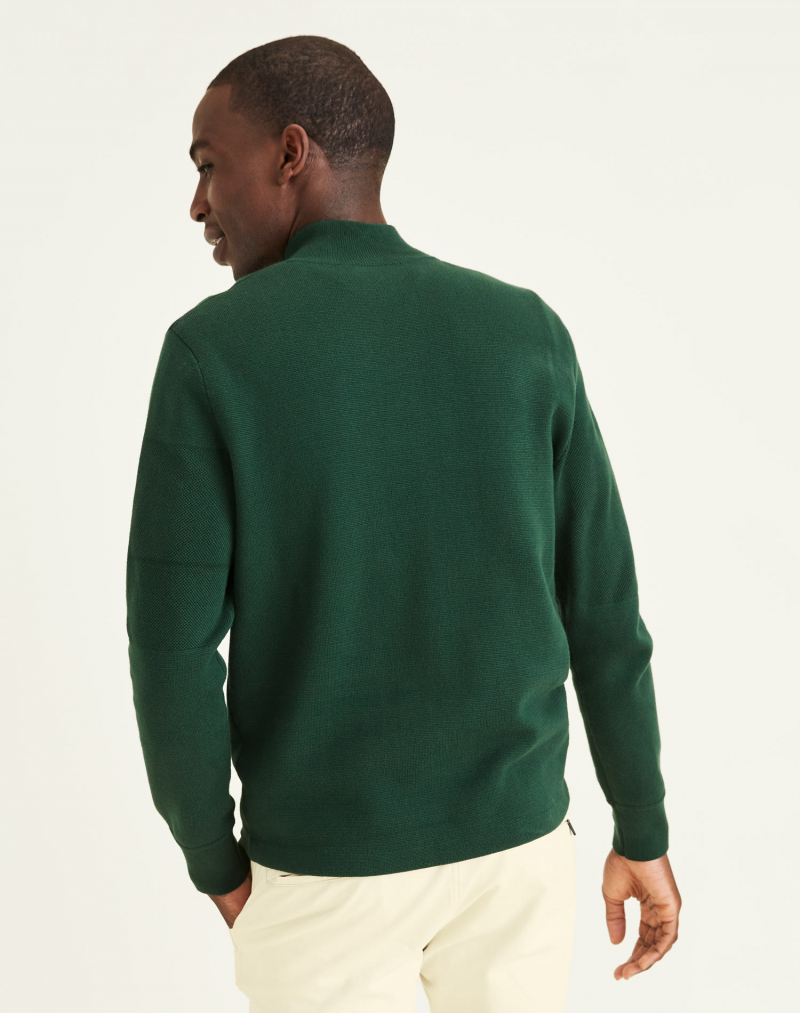 Jersei d'home de coll cremallera Dockers, model A1106-0002, verd - 2 - La Casa Dels Pantalons