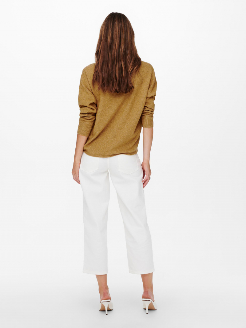 Jersey de mujer Only Rica, modelo 15224360, mostaza - 3 - La Casa Dels Pantalons