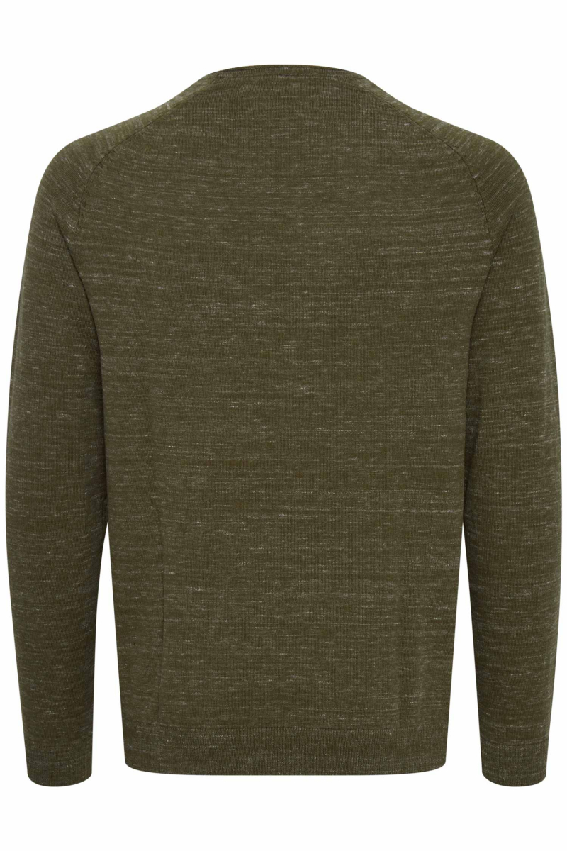 Jersey de hombre de cuello redondo Blend, modelo 20712642/180523, caqui jaspeado - 2 - La Casa Dels Pantalons