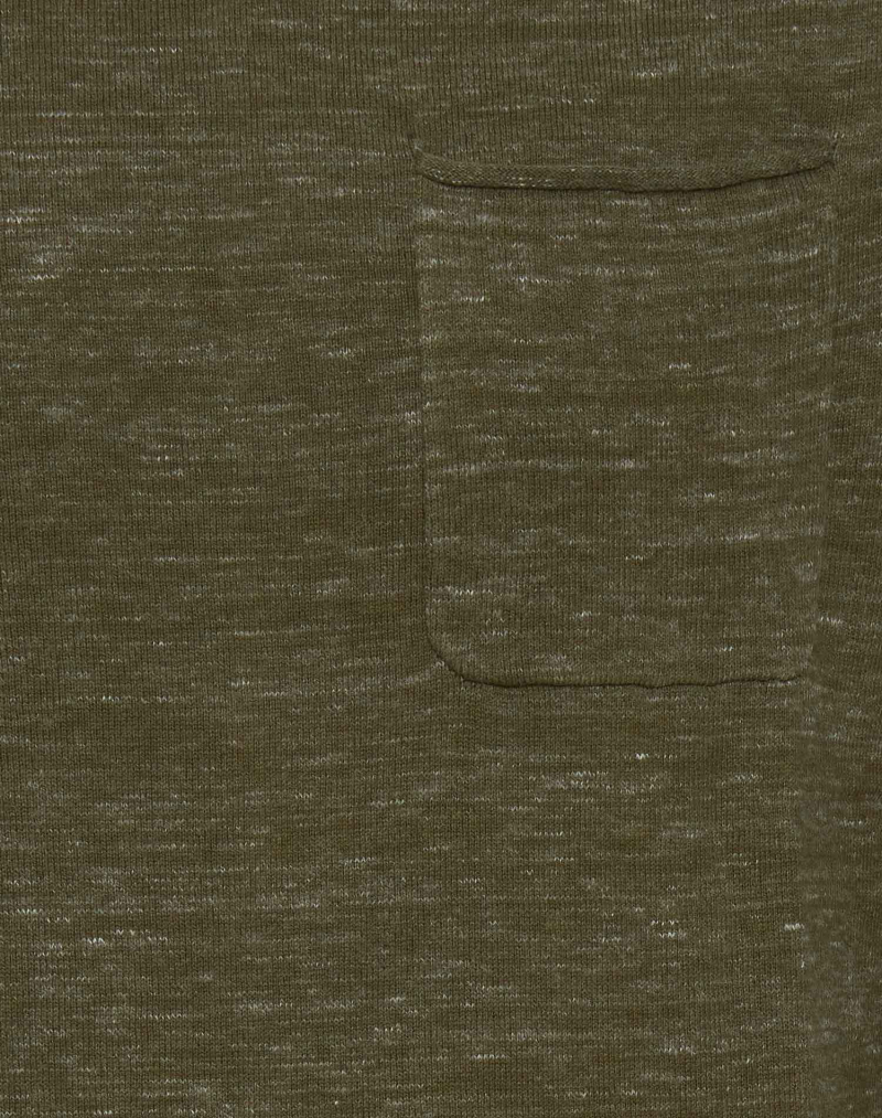 Jersey de hombre de cuello redondo Blend, modelo 20712642/180523, caqui jaspeado - 3 - La Casa Dels Pantalons