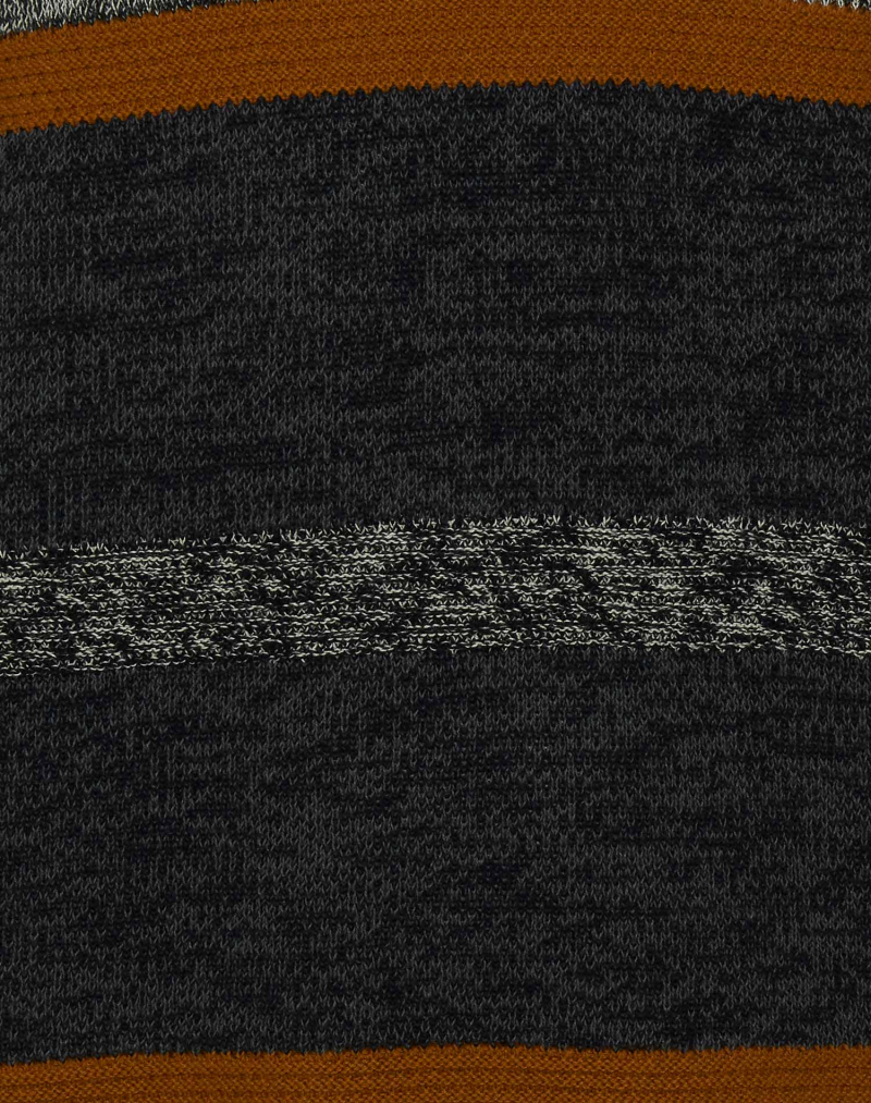 Jersey de hombre de cuello redondo Blend, modelo 20712660/1940071, de rayas negras y gris - 2 - La Casa Dels Pantalons