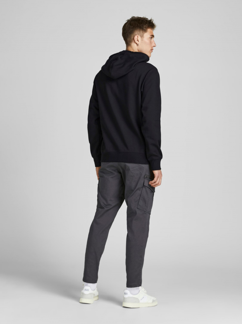 Dessuadora d'home amb caputxa Jack&Jones, model 12192931, negra - 3 - La Casa Dels Pantalons