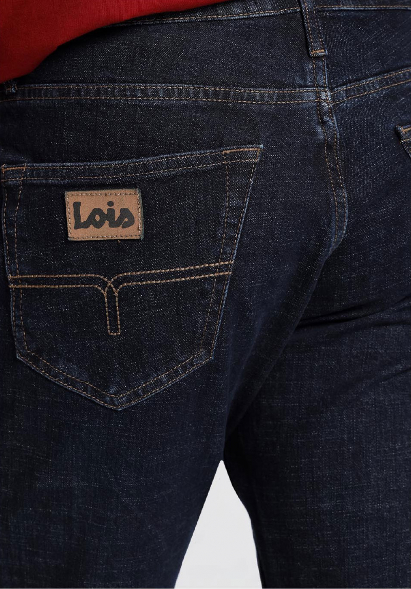 Pantalones vaqueros de hombre Lois Ford slim, modelo 10155/979, azul oscuro - 3 - La Casa Dels Pantalons