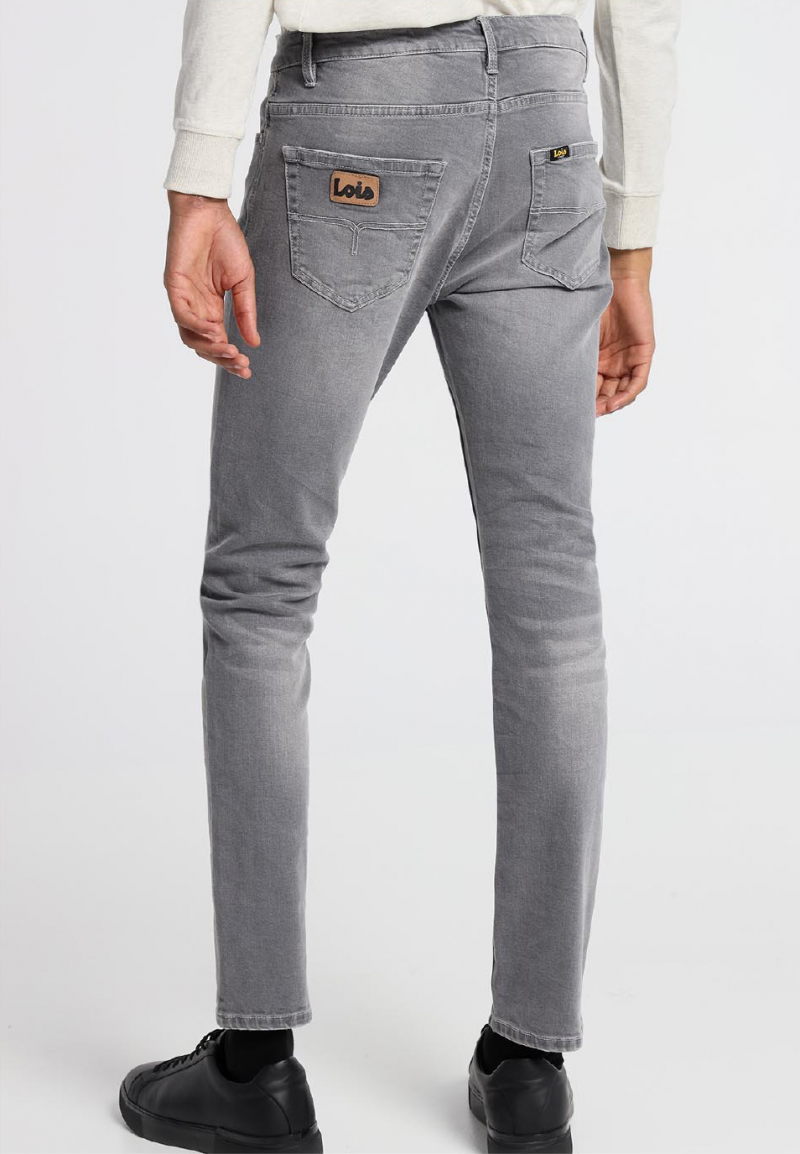 Pantalones vaqueros de hombre Lois Billy slim, modelo 10192/981, gris - 3 - La Casa Dels Pantalons