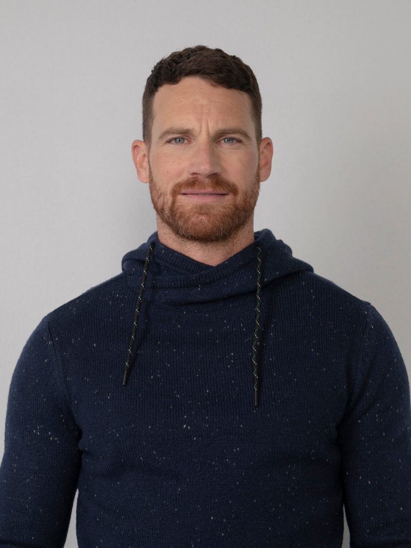 Jersey de hombre con capucha Petrol, modelo KWH244/5147, azul marino - 3 - La Casa Dels Pantalons