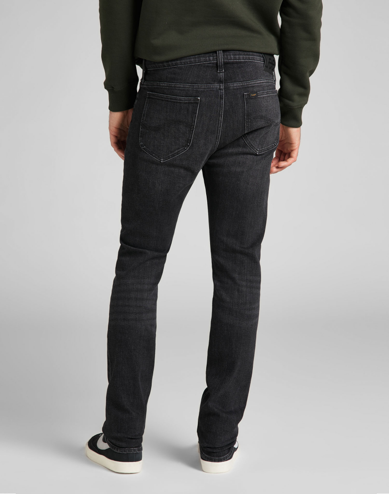 Pantalones vaqueros de hombre Lee Rider slim, modelo L701PYUT, negros - 3 - La Casa Dels Pantalons