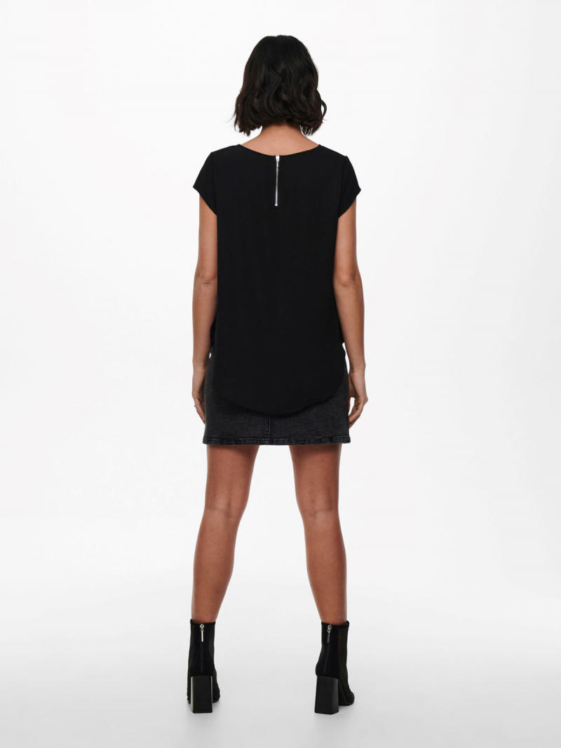 Samarreta de dona de màniga curta Only, model Vic 15142784, de color negre - 2 - La Casa Dels Pantalons