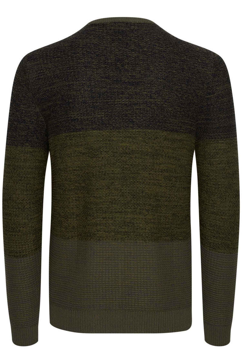 Jersei d'home de coll rodó Blend, model 20712649/180523, de ratlles caqui i negre - 3 - La Casa Dels Pantalons