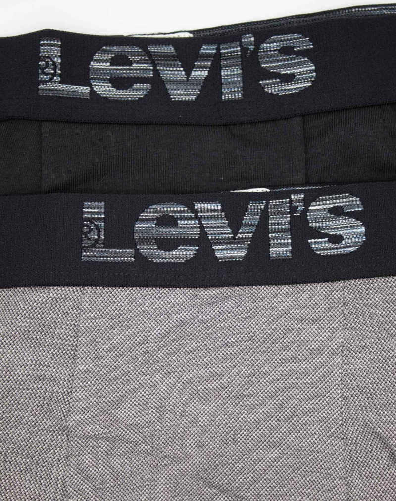Pack de 2 bóxers Levi's, modelo 701203921007, de color gris y negro - 3 - La Casa Dels Pantalons