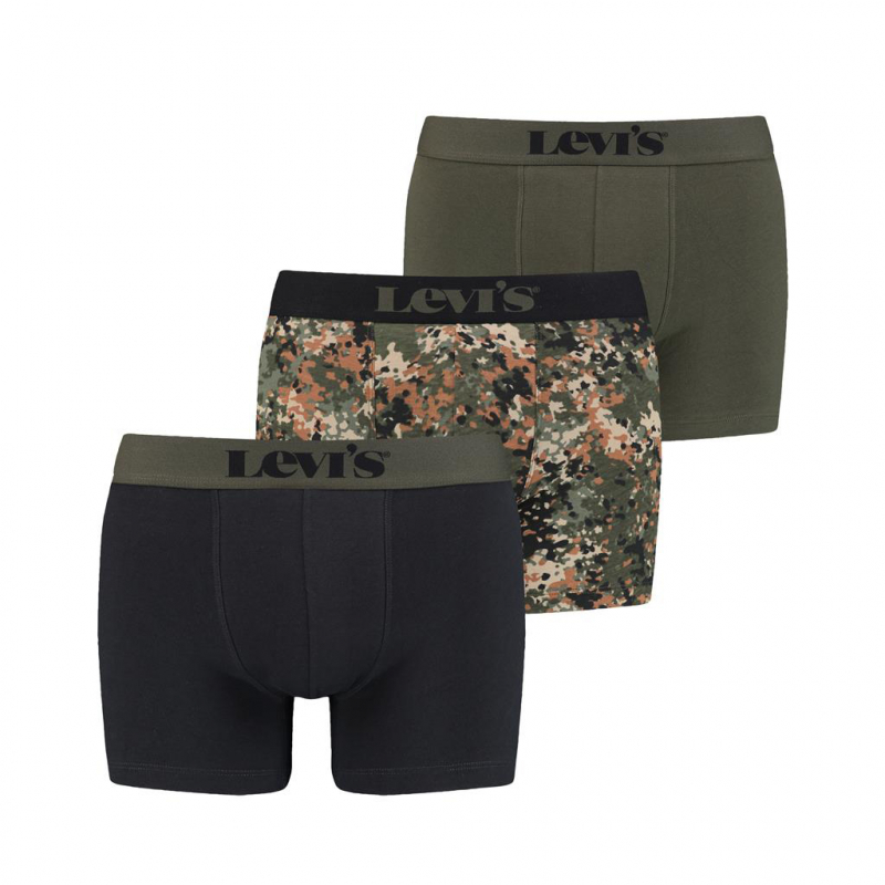 Caja de regalo de 3 bóxers Levi's, modelo 701203919001, en tonos caqui - 3 - La Casa Dels Pantalons
