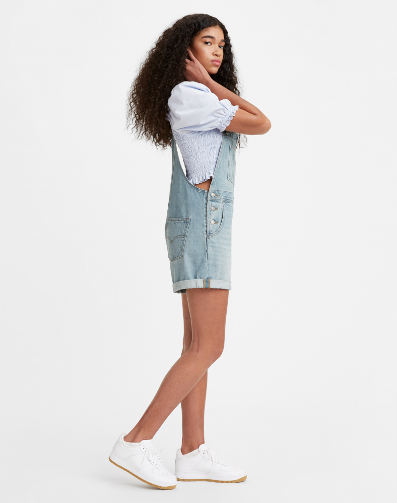 Peto-short tejano de mujer Levi's, 52333-0030, bleach - 2 - La Casa Dels Pantalons