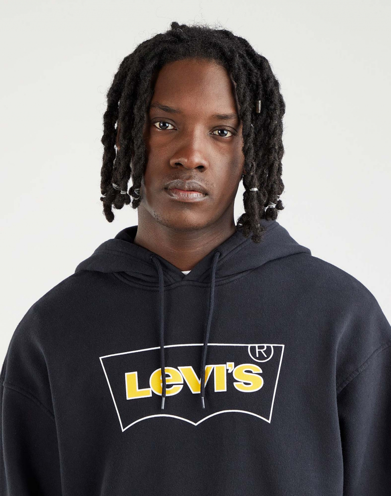 Dessuadora d'home amb caputxa Levi's, 38479-0100, negra - 2 - La Casa Dels Pantalons