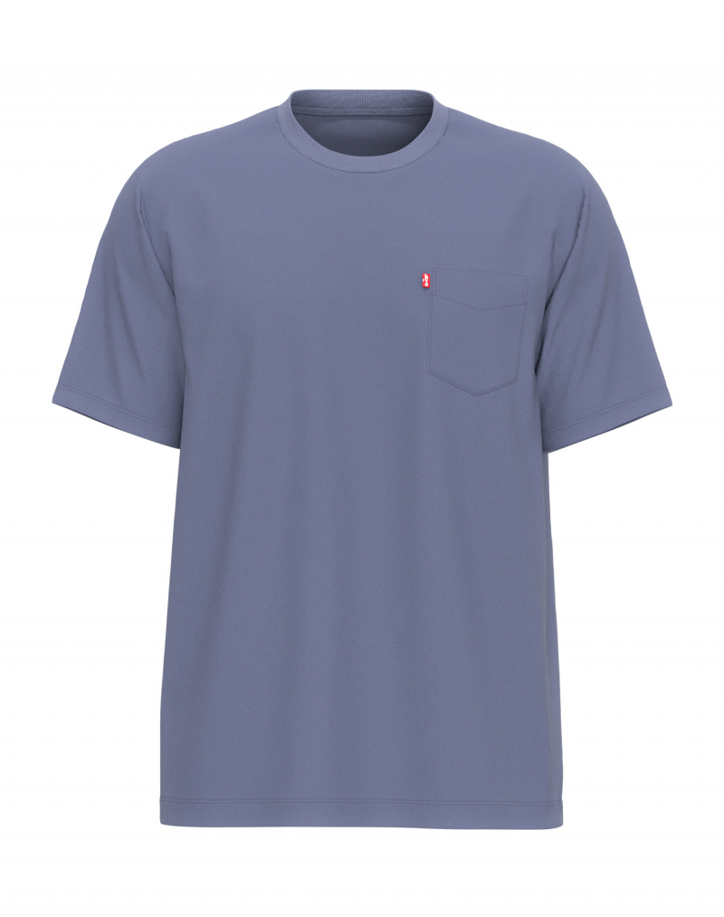 Camiseta de hombre de m/c Levi's, 34310-0037, azul lila - 2 - La Casa Dels Pantalons