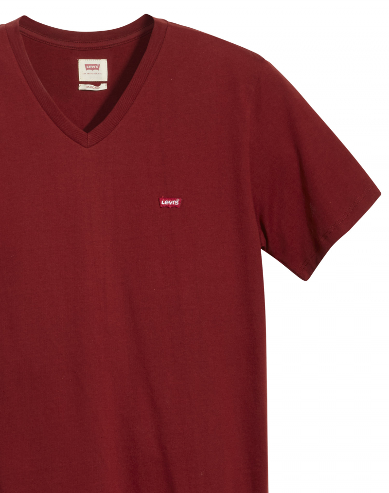 Camiseta de hombre de cuello de pico de m/c Levi's, 85641-0019, roja - 3 - La Casa Dels Pantalons