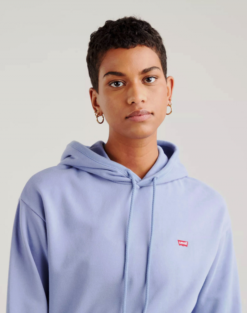 Dessuadora de dona amb caputxa Levi's, 24693-0033, blava - 3 - La Casa Dels Pantalons