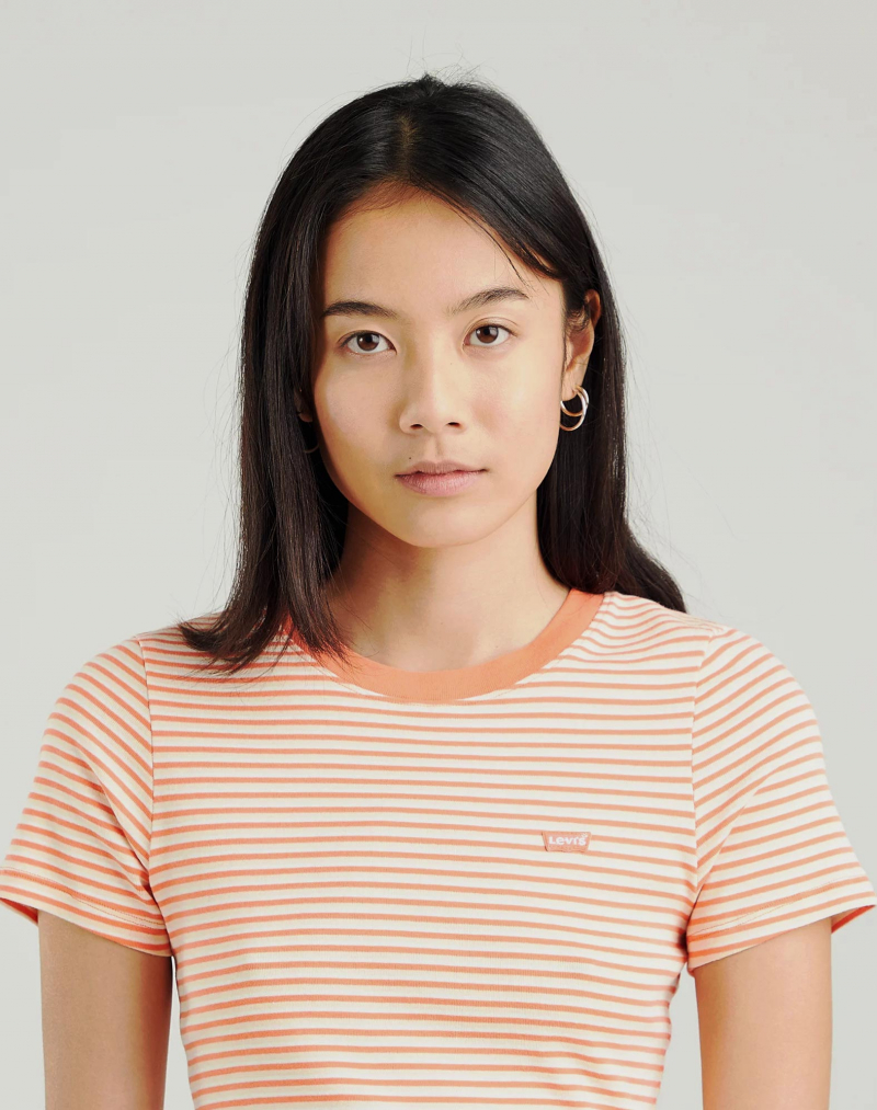 Samarreta de dona m/c Levi's, 37697-0039, de ratlles taronja - 3 - La Casa Dels Pantalons