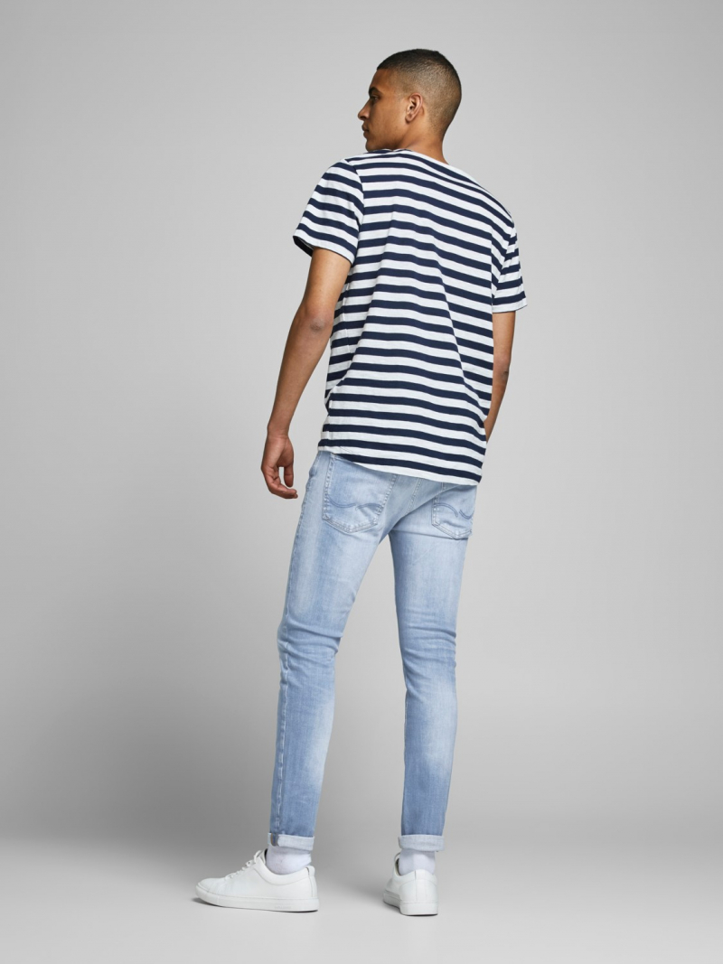 Pantalons texans d'home Jack & Jones Liam skinny, 12166845, bleach - 3 - La Casa Dels Pantalons