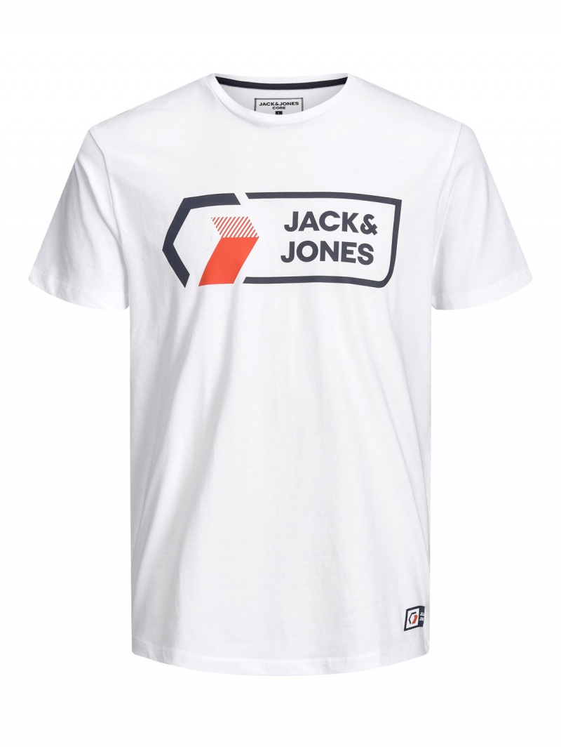 Samarreta d'home Jack & Jones Logan de màniga curta, 12204902, blanca - 2 - La Casa Dels Pantalons