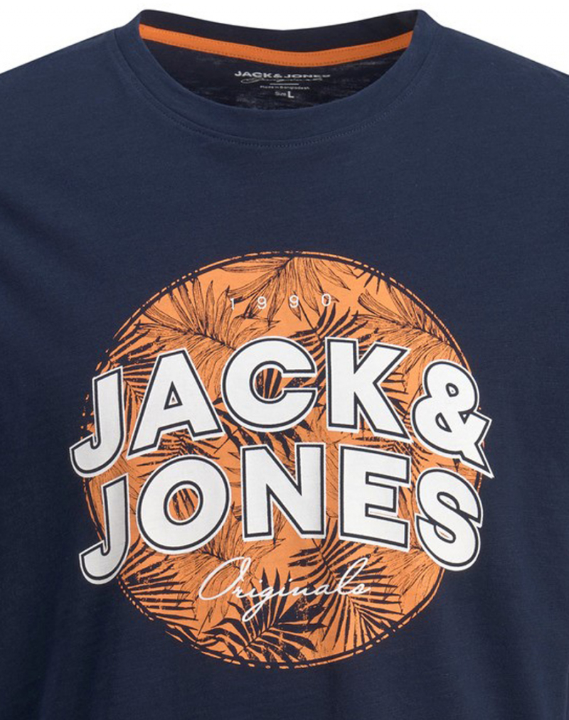 Camiseta de hombre Jack & Jones Bloomer de manga corta, 12205787, azul marino - 2 - La Casa Dels Pantalons