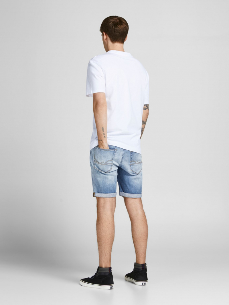 Bermuda de hombre Jack & Jones Rick, 12201628, lavada a la piedra clara - 3 - La Casa Dels Pantalons
