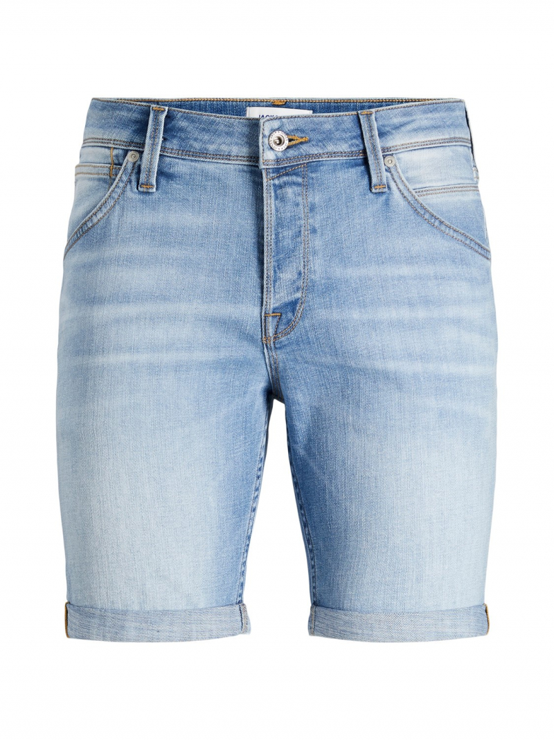 Bermuda de hombre Jack & Jones Rick, 12201628, lavada a la piedra clara - 2 - La Casa Dels Pantalons