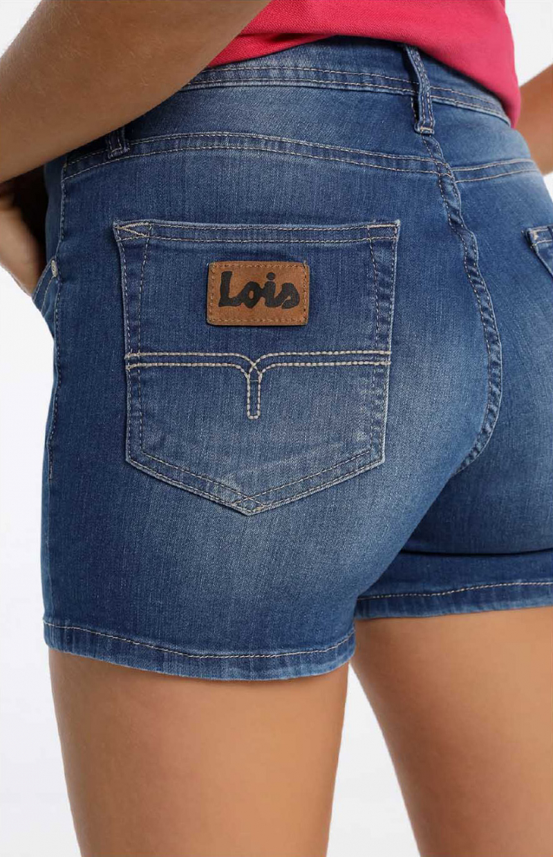 Shorts de dona Lois Diana, model 21106/934, rentats a la pedra - 2 - La Casa Dels Pantalons
