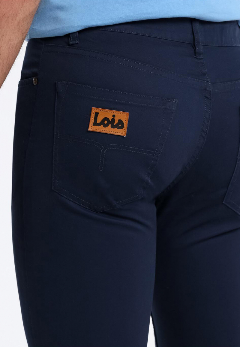 Pantalons texans de gavardina d'home Lois Robin, model 10191/469, blau marí - 2 - La Casa Dels Pantalons