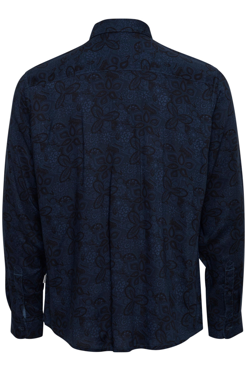 Camisa d'home de màniga llarga Blend, model 20713365/194024, blau marí - 3 - La Casa Dels Pantalons