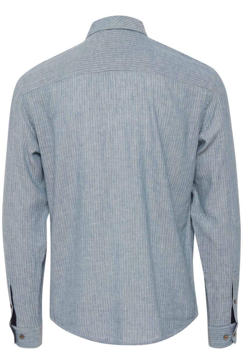 Camisa d'home de màniga llarga Blend, model 20713380/184217, blava - 2 - La Casa Dels Pantalons