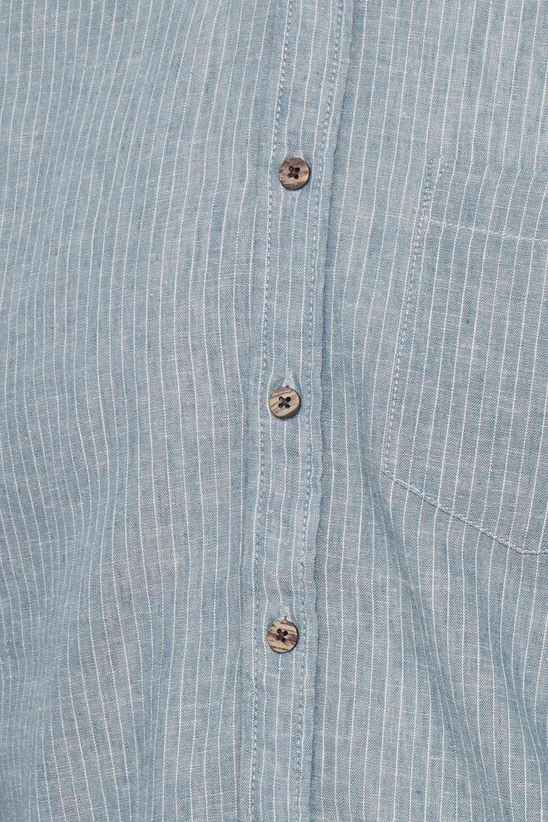 Camisa d'home de màniga llarga Blend, model 20713380/184217, blava - 3 - La Casa Dels Pantalons