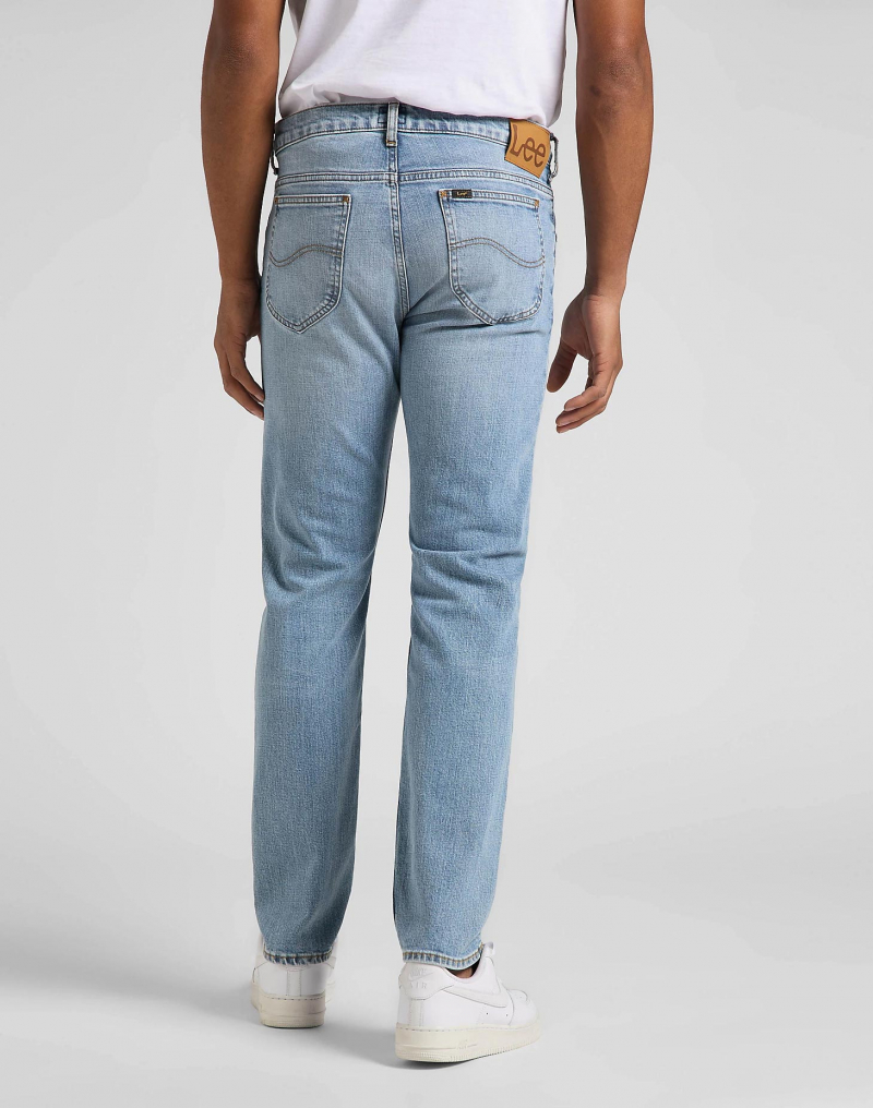 Pantalons texans d'home Lee Rider slim, model L701KNMB, rentats a la pedra clars - 3 - La Casa Dels Pantalons