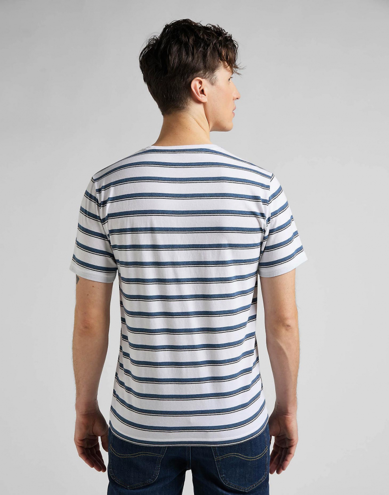 Samarreta d'home de màniga curta Lee, model L63UPYUF, de franges blaves - 2 - La Casa Dels Pantalons