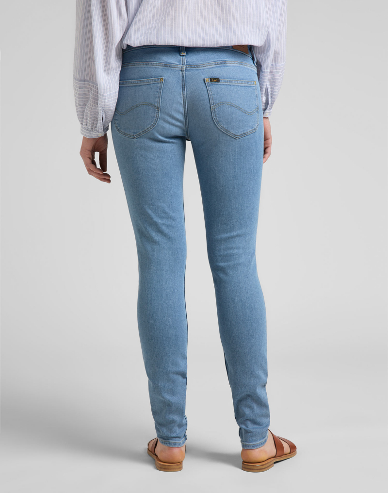 Pantalons texans de dona Lee Scarlett skinny, model L526QDUG, rentats a la pedra clars - 2 - La Casa Dels Pantalons