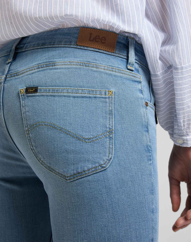 Pantalons texans de dona Lee Scarlett skinny, model L526QDUG, rentats a la pedra clars - 3 - La Casa Dels Pantalons