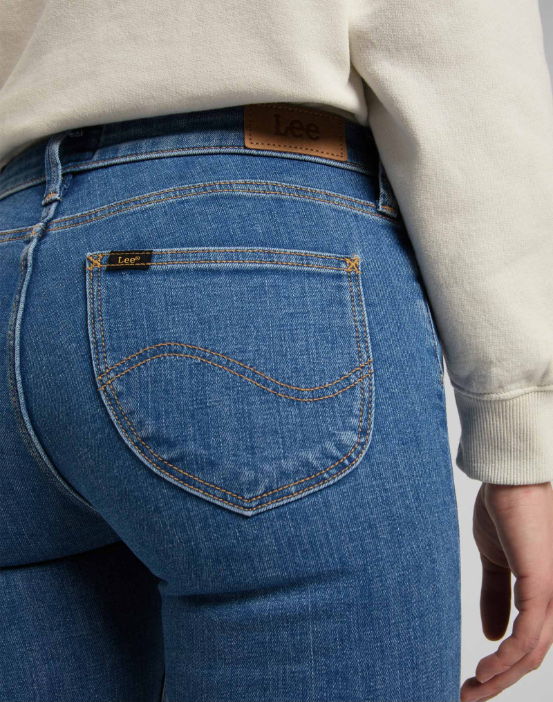 Pantalons texans de dona Lee Scarlett skinny, model L526OPWN, rentats a la pedra - 3 - La Casa Dels Pantalons