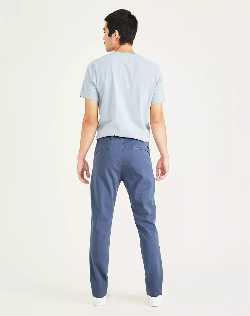 Pantalons d'home Dockers Alpha Khaki 360 skinny lightweight, 55775-0036, blaus - 2 - La Casa Dels Pantalons