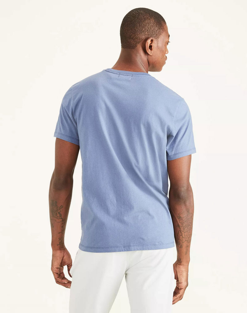 Samarreta d'home de màniga curta Dockers, model A1103-0040, blava - 3 - La Casa Dels Pantalons