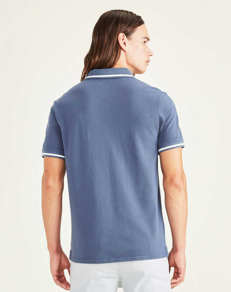 Polo d'home de màniga curta Dockers, model A2290-0004, blau - 3 - La Casa Dels Pantalons