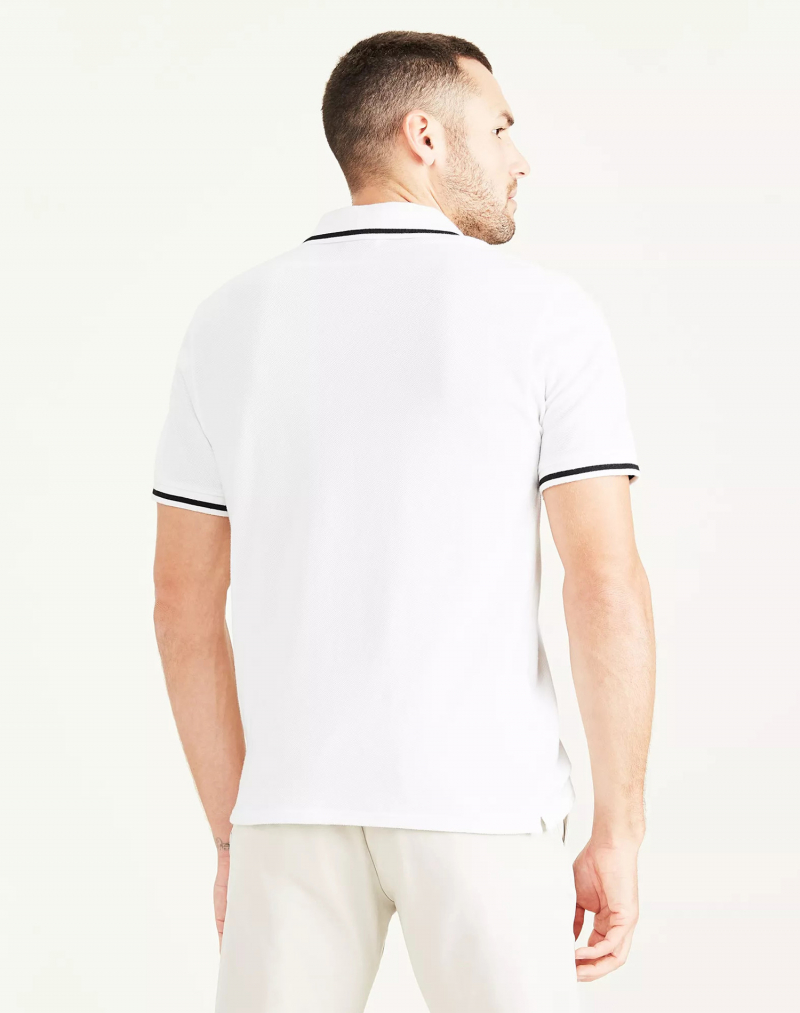 Polo de hombre de manga corta Dockers, modelo A2290-0000, blanco - 3 - La Casa Dels Pantalons