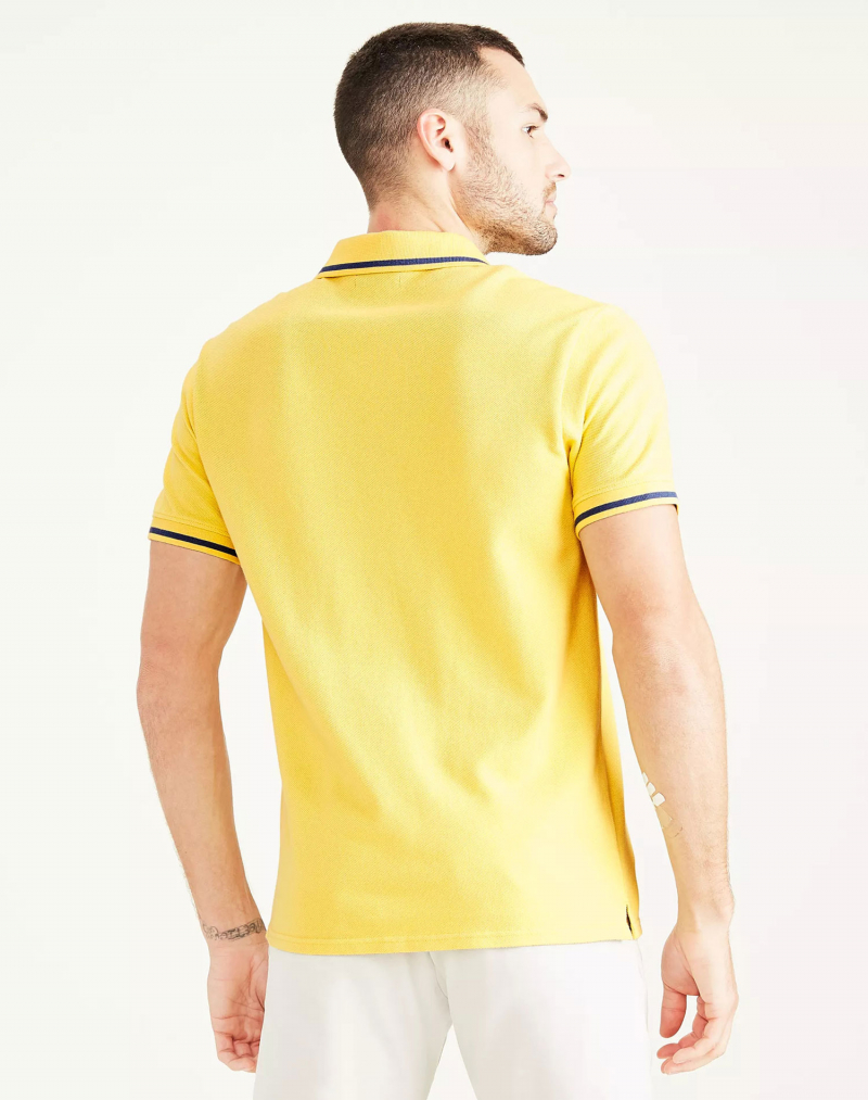 Polo de hombre de manga corta Dockers, modelo A2290-0001, amarillo - 2 - La Casa Dels Pantalons