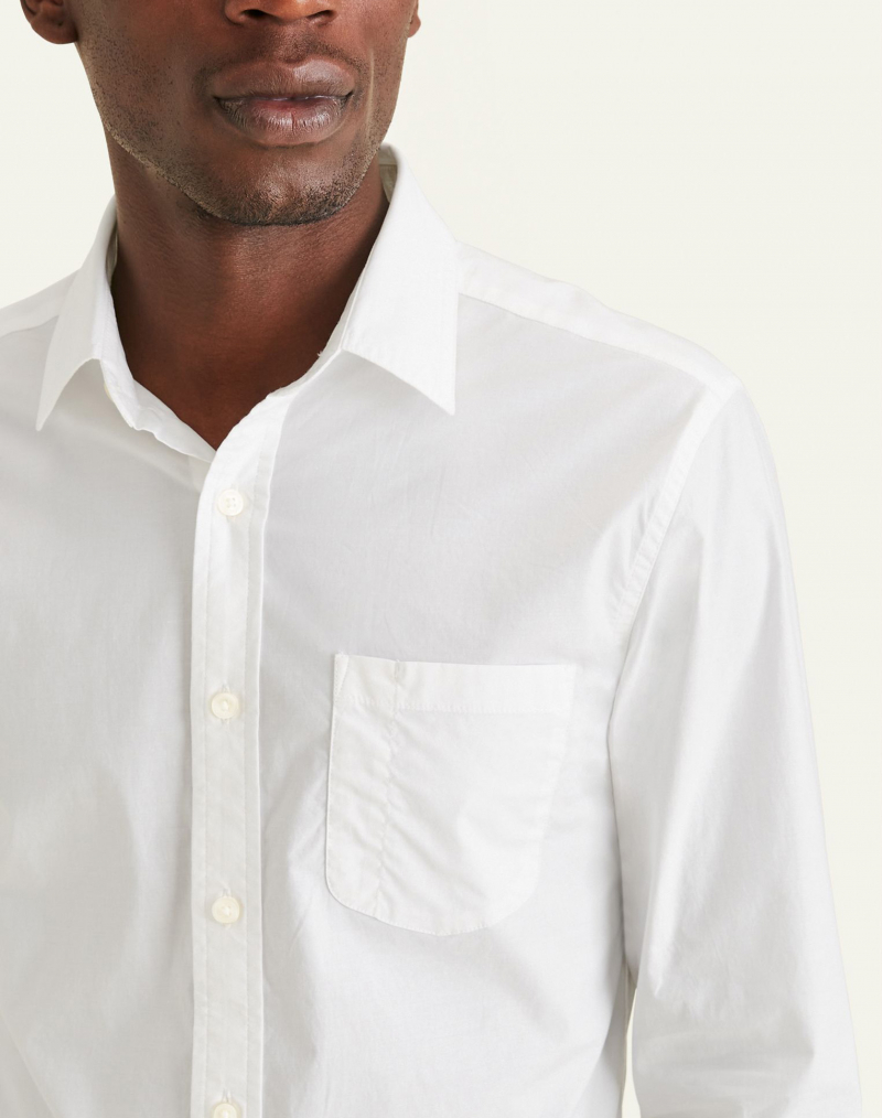 Camisa d'home de popelín de màniga llarga Dockers, model A1114-0010, blanca - 3 - La Casa Dels Pantalons