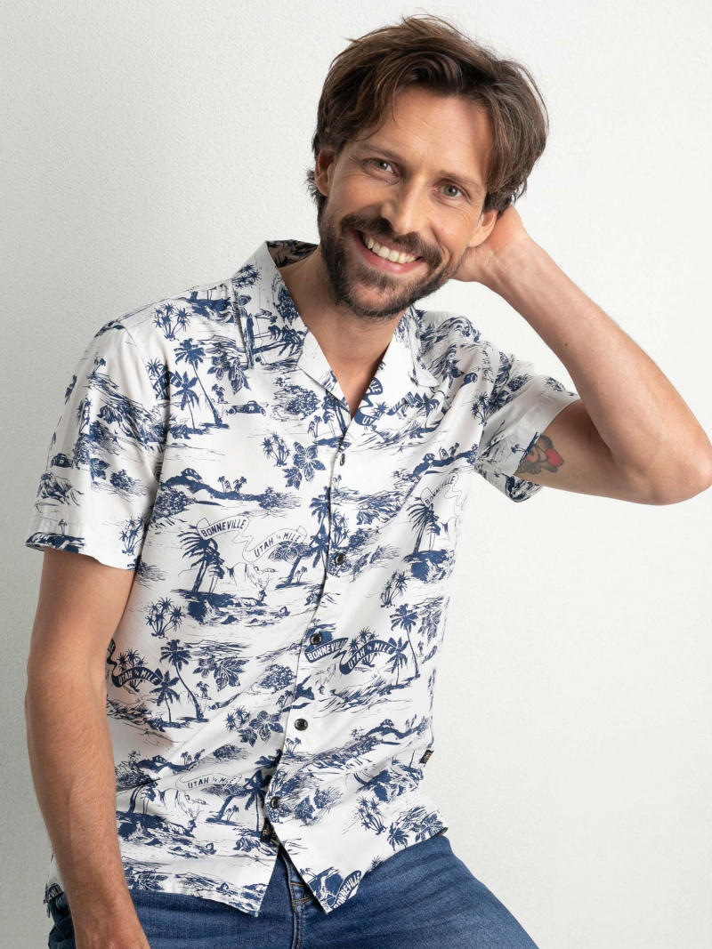 Camisa d'home de màniga curta Petrol Industries, model SIS441/0105, blanca - 3 - La Casa Dels Pantalons