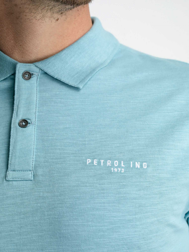 Polo de hombre de manga corta Petrol Industries, modelo POL904/5174, azul - 3 - La Casa Dels Pantalons