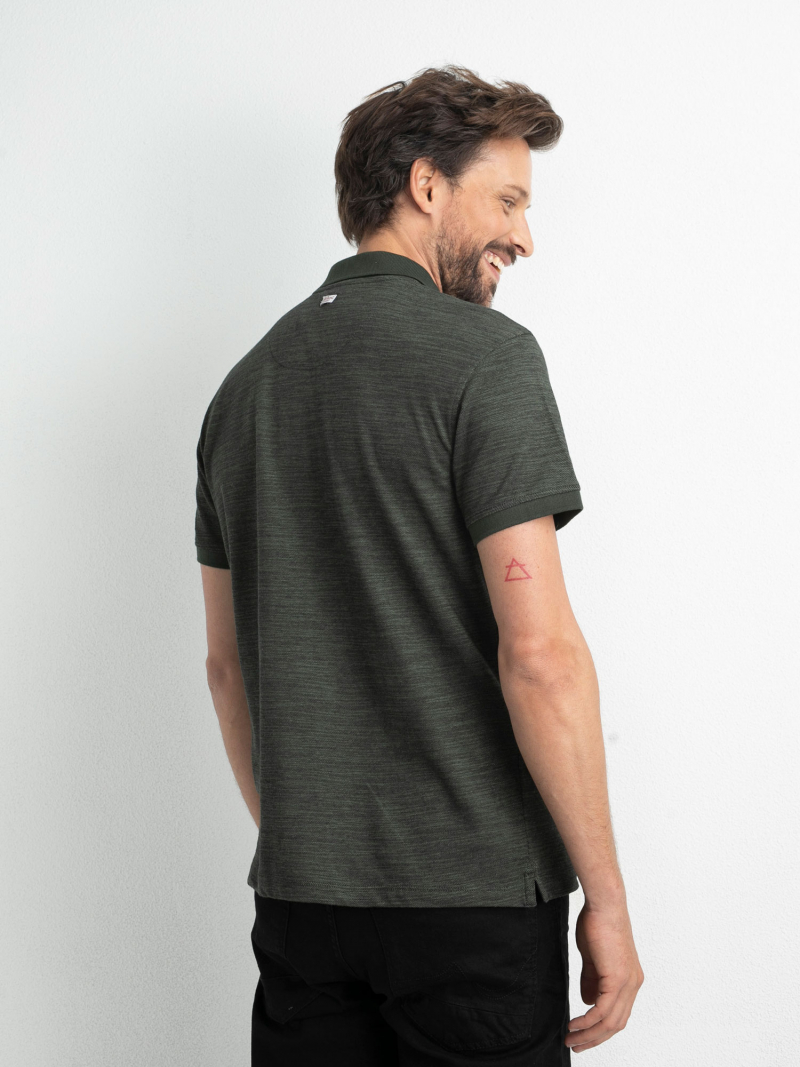 Polo d'home de màniga curta Petrol Industries, model POL914/6134, caqui - 3 - La Casa Dels Pantalons