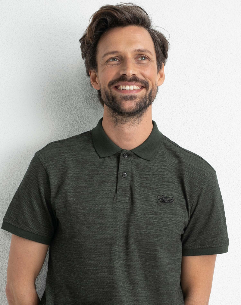 Polo d'home de màniga curta Petrol Industries, model POL914/6134, caqui - 2 - La Casa Dels Pantalons